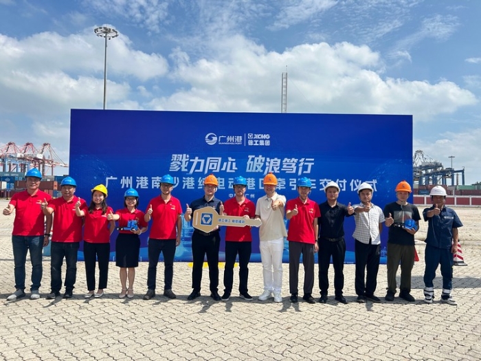 全力以赴！徐工純電動(dòng)港口牽引車綠動(dòng)廣州南沙港